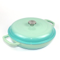 shallow seafood ceram enamel cast iron camp dutch oven